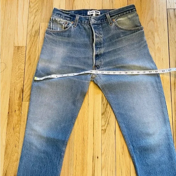 Re/Done Levi The Elsa Dark Wash Sz 27 inseam 37"